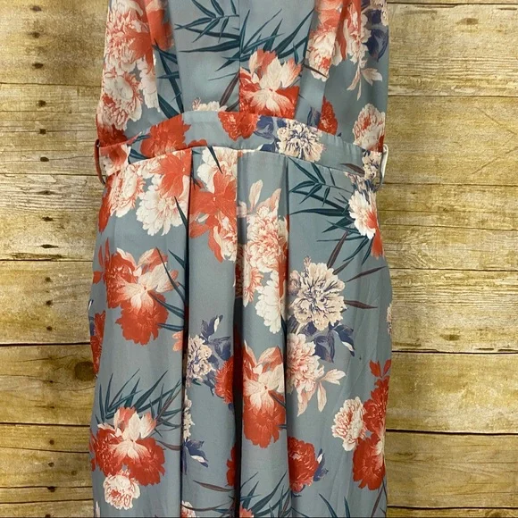 J’Atiste by Amy long line pants jumper romper floral print size medium - Picture 3 of 16